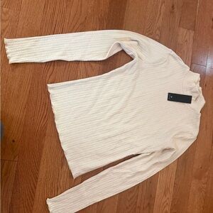 Lulu's Cream Long Sleeve Cable Knit Top